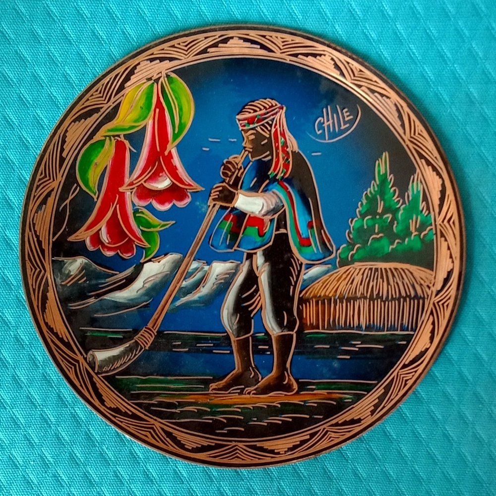 Chile Souvenir Wall Plate